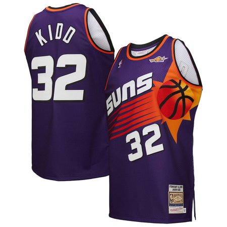 Men's Phoenix Suns #32 Jason Kidd Purple 2000 NBA All-Star Game Authentic Jersey